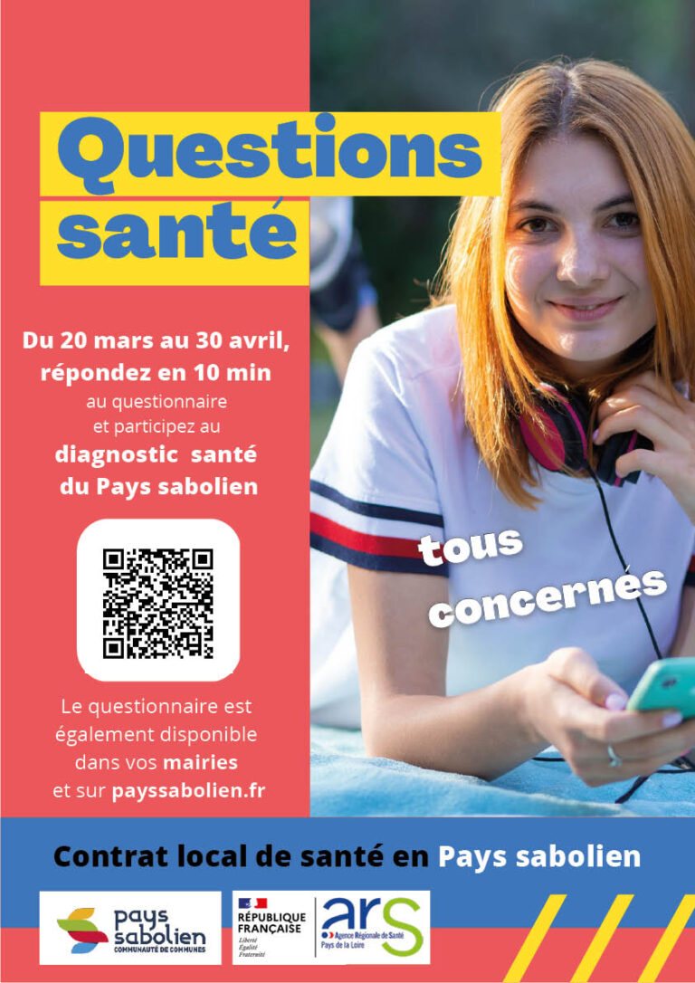 Affiches Questions santé  - jeune femme